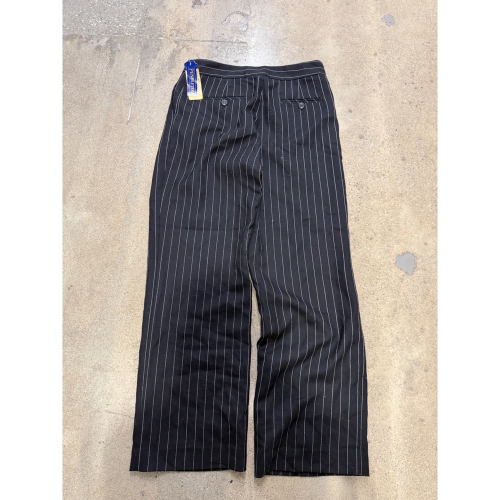 Pendleton Womens Pinstripe Wool Trousers Black White Petite 10 NWT‎